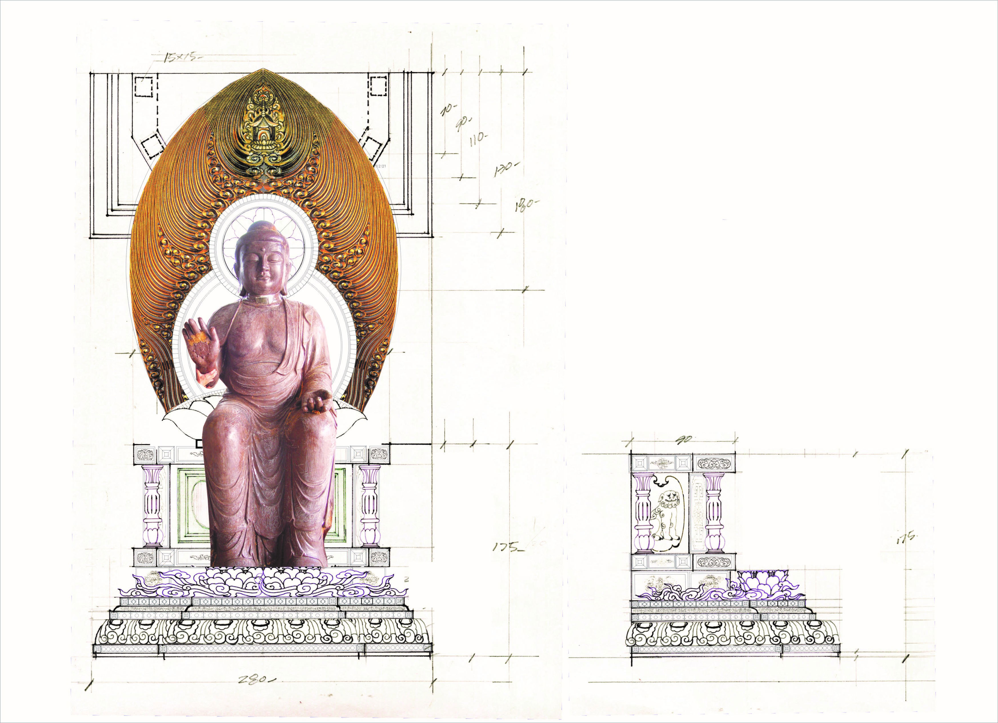 buddha maitreya trinity