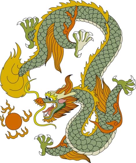 The image of the reptilian dragon as known today throughout East Asia ...