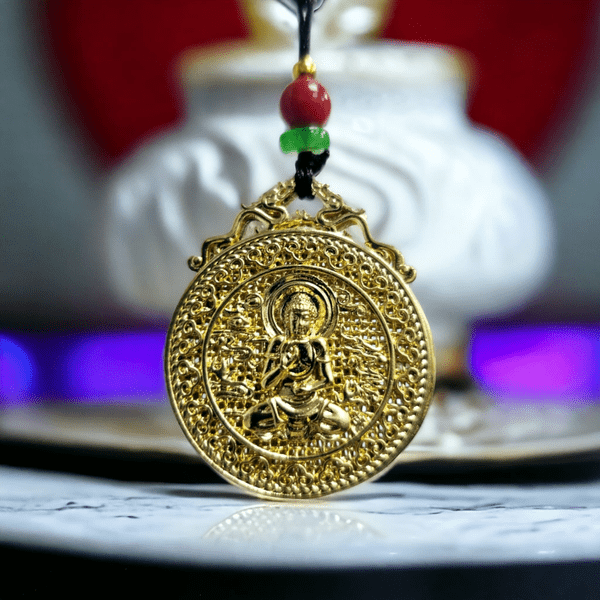 阿弥陀佛 (Buddha Amitabha) 莲花吊坠 (狗, 猪)