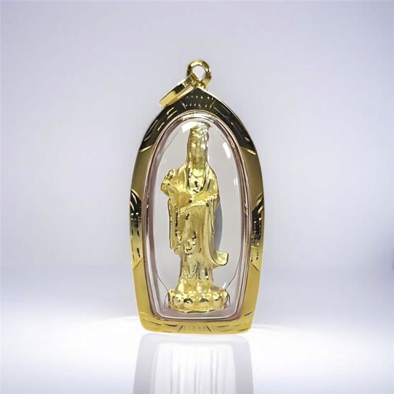 观世音菩萨 (Guanyin) 金吊坠 (A-511-0036-1)