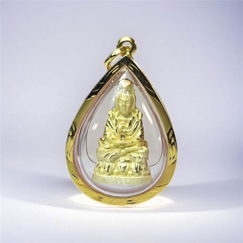 观世音菩萨 (Guanyin) 金吊坠 (A-511-0690-1)