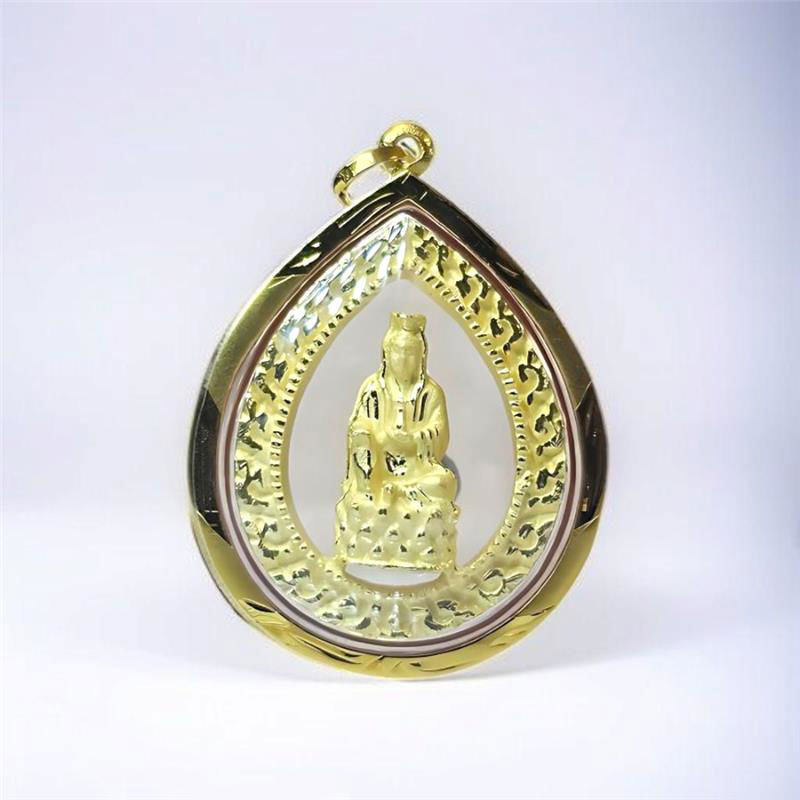 观世音菩萨 (Guanyin) 金吊坠 (A-511-3080-1)