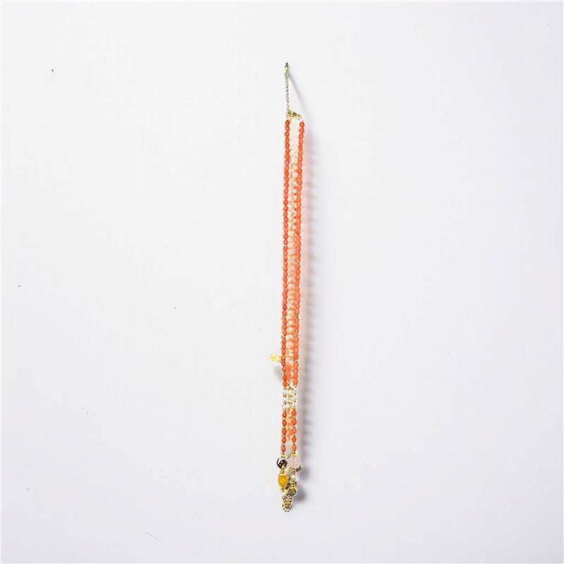 南红玛瑙 (多宝) 吊坠和锁扣 (16g)