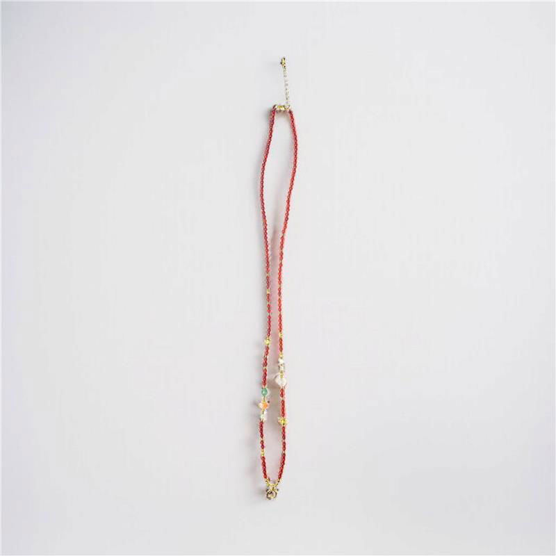 红玛瑙 (多宝) 吊坠和锁扣 (12g)