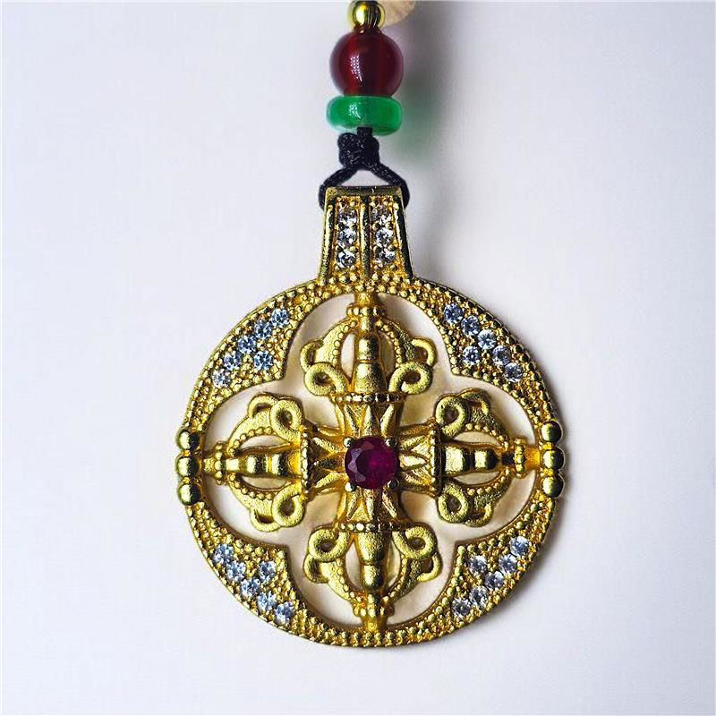 十字金刚杵吊坠