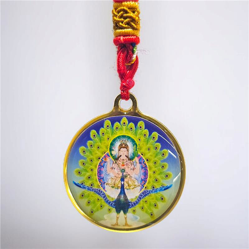 佛母大孔雀明王吊坠