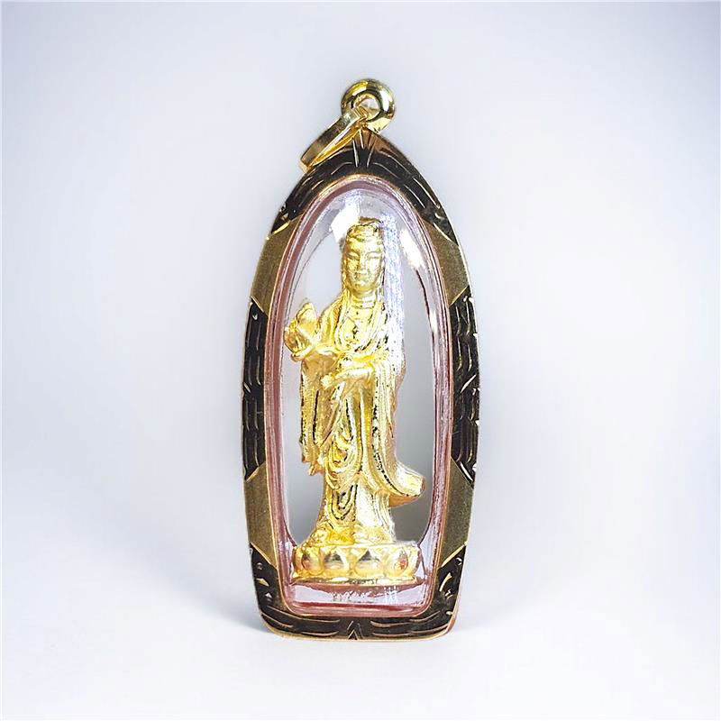 观世音菩萨 (Guanyin) 金吊坠 (A-511-0036-1)