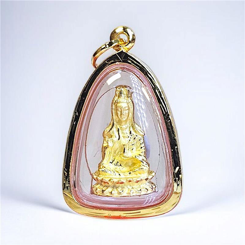 观世音菩萨 (Guanyin) 金吊坠 (A-511-6380-1)