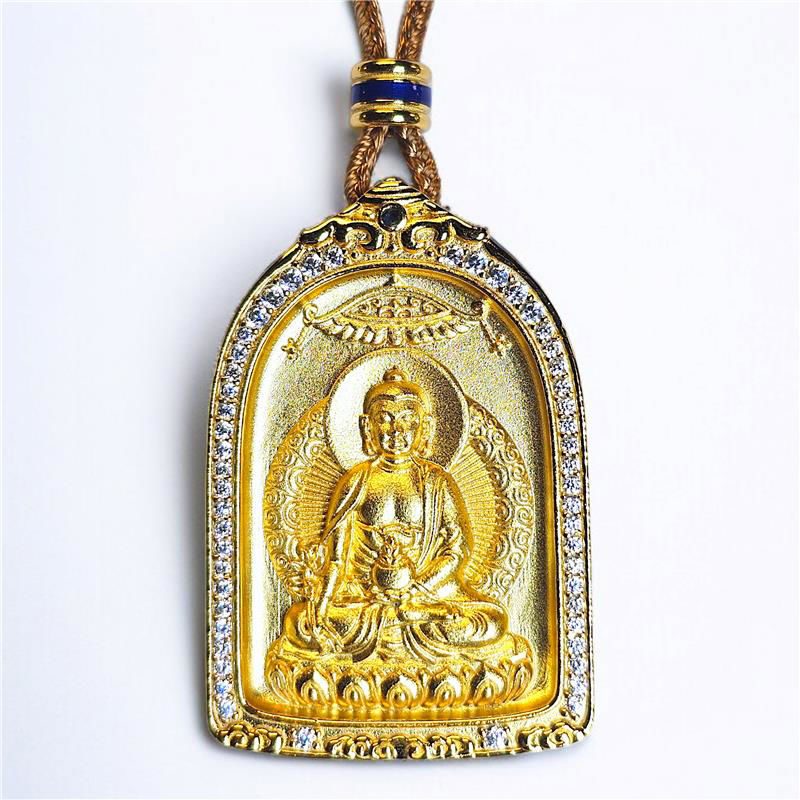 药师琉璃光如来 (曼荼罗) 水晶 S925 吊坠