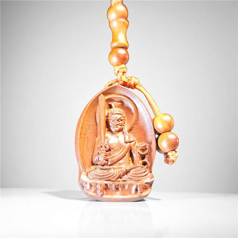 不动明王 - 十二生肖八大守护本尊桃木挂件