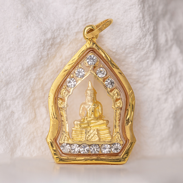 Phra Buddha Sothon (索通佛) Gold Pendant (Oriental)