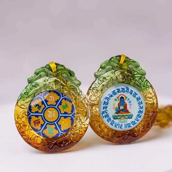 药师琉璃光如来琉璃吊坠