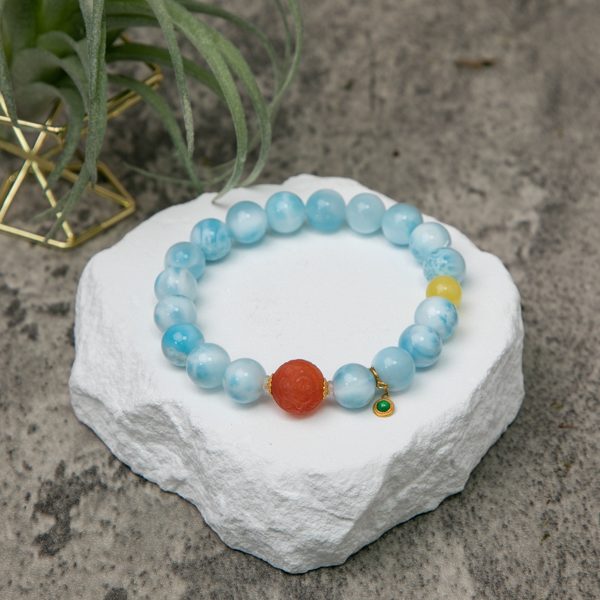 Red jade 2025 bead bracelet