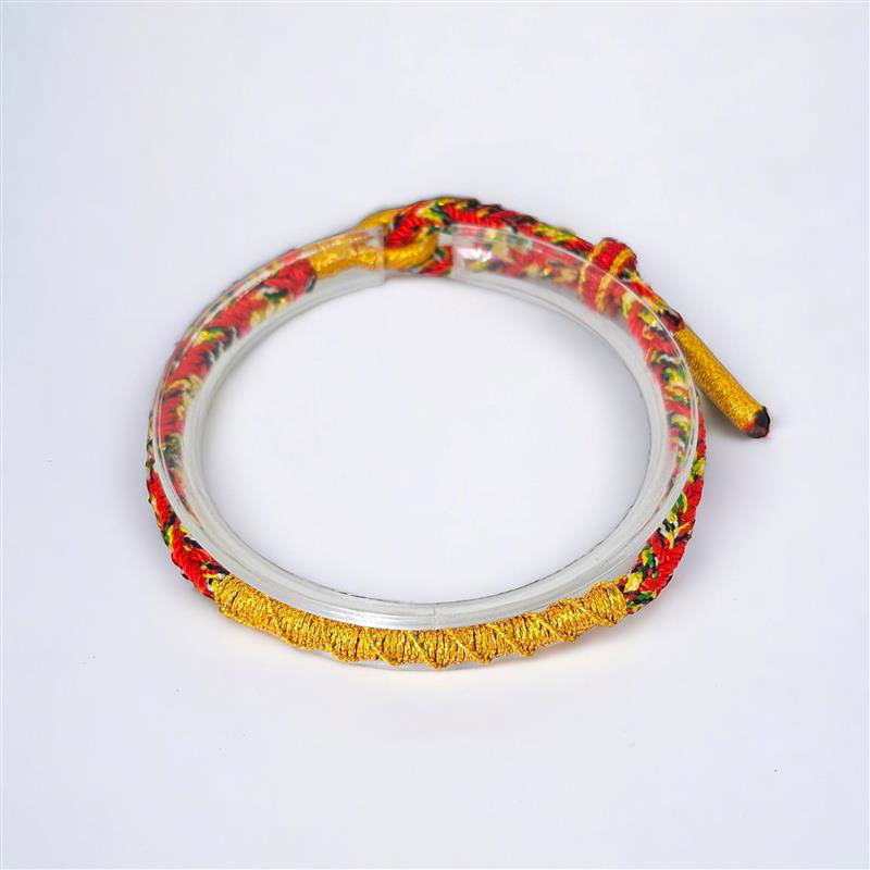 Red string bracelet with 2025 gold charm