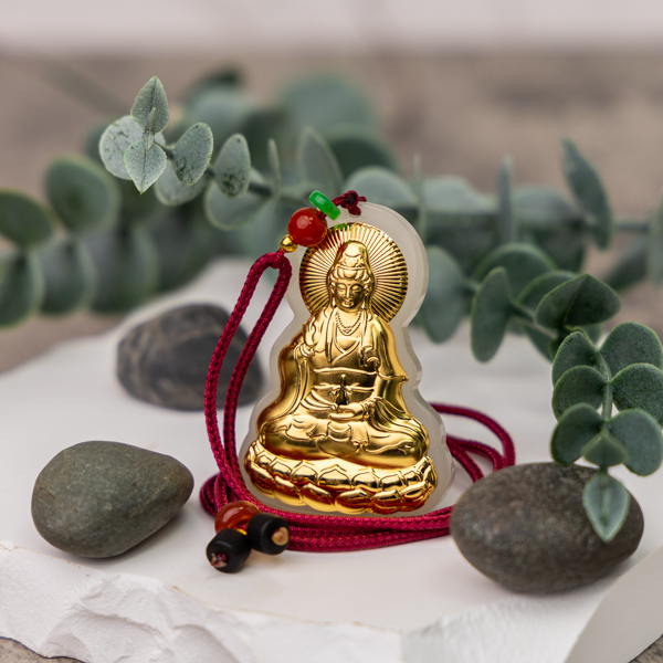 Gold buddha 2025 pendant necklace