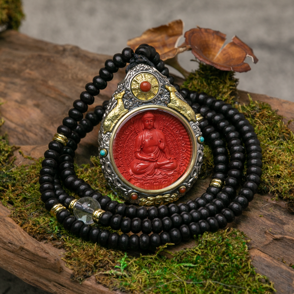 Red buddha best sale necklace