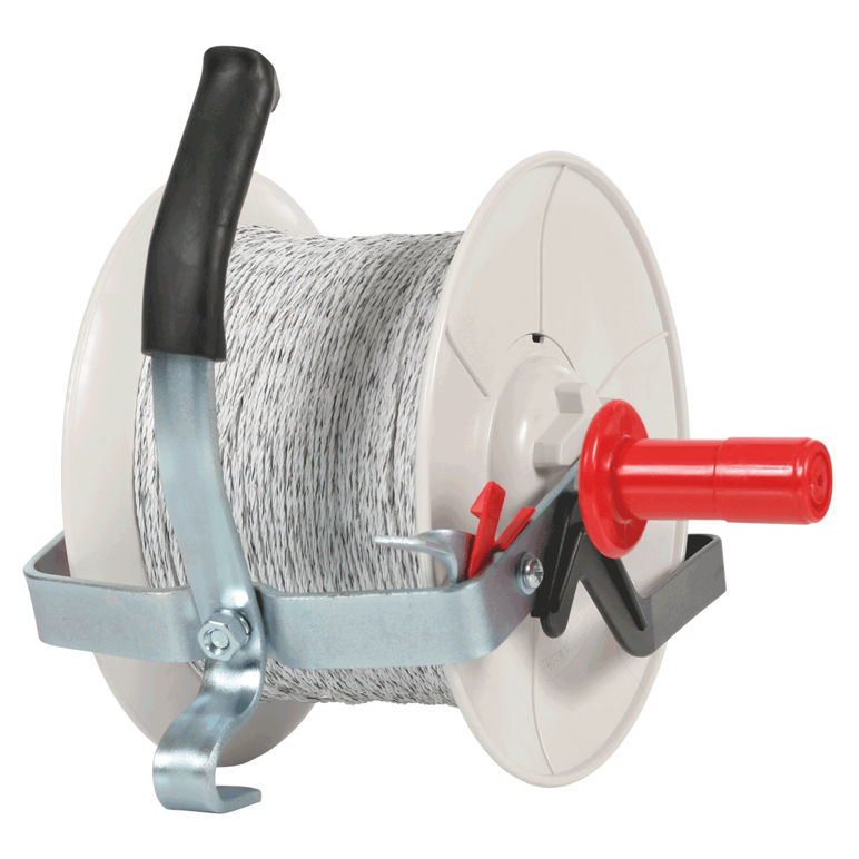 Geared Reel - Pre-wound with Poly Wire 500m