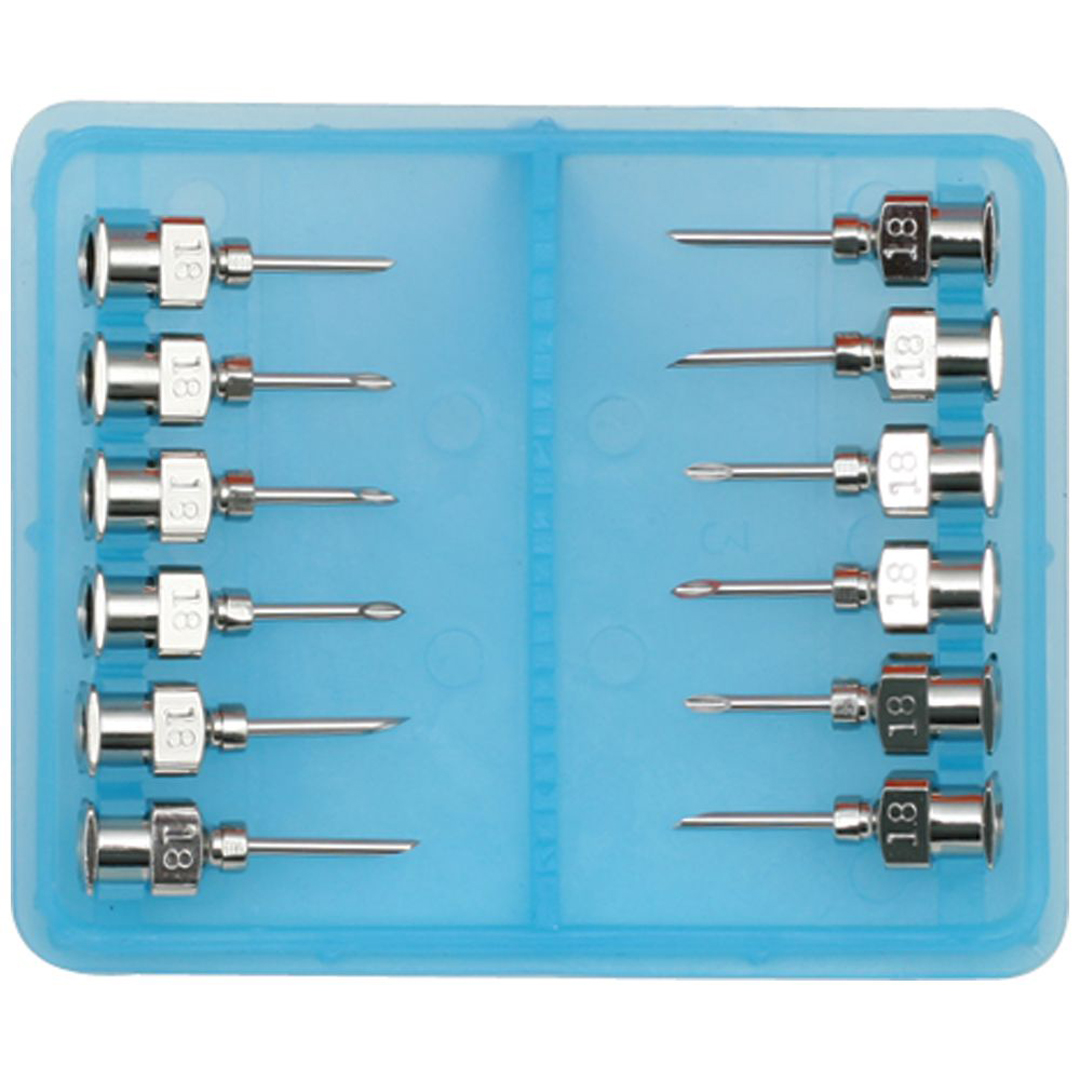 Doctor Needles Stainless Steel 18G x 1/2in 12 Packet