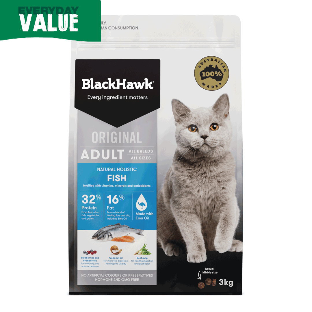 Black hawk wet top cat food