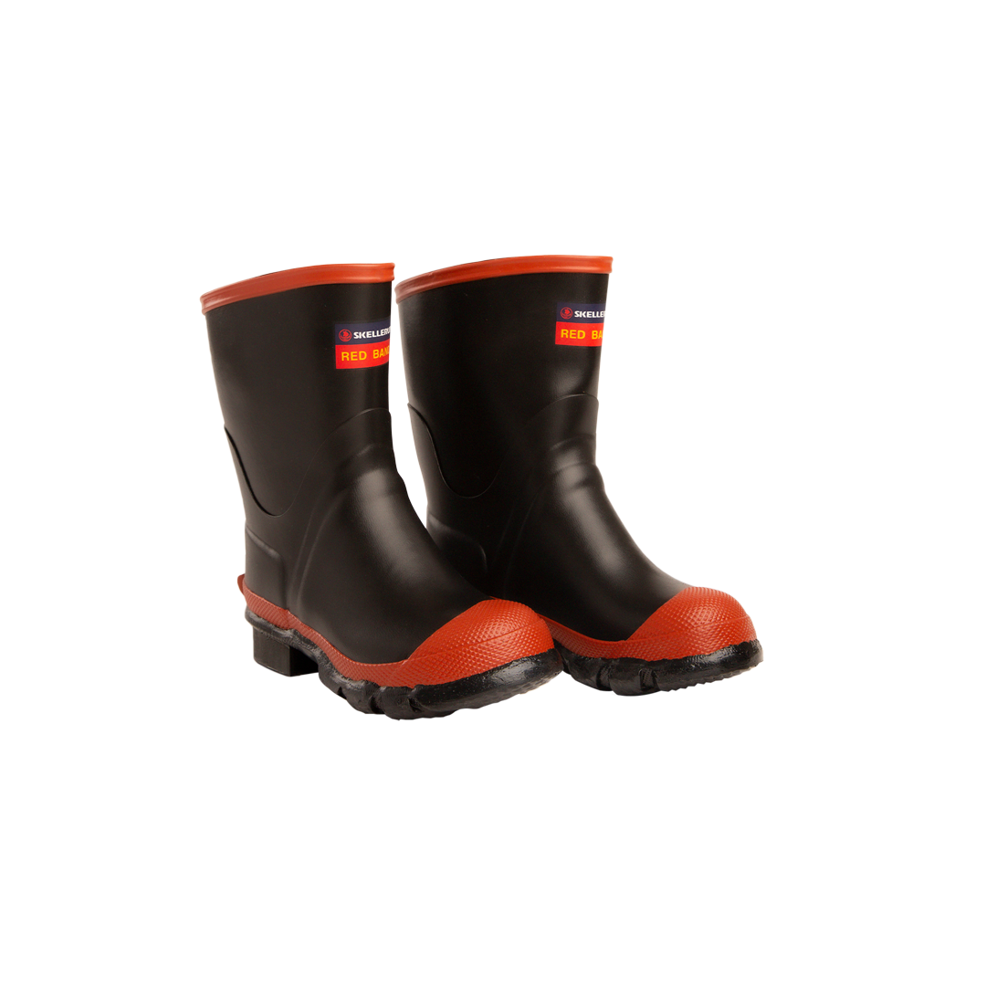 Kids red 2025 band gumboots