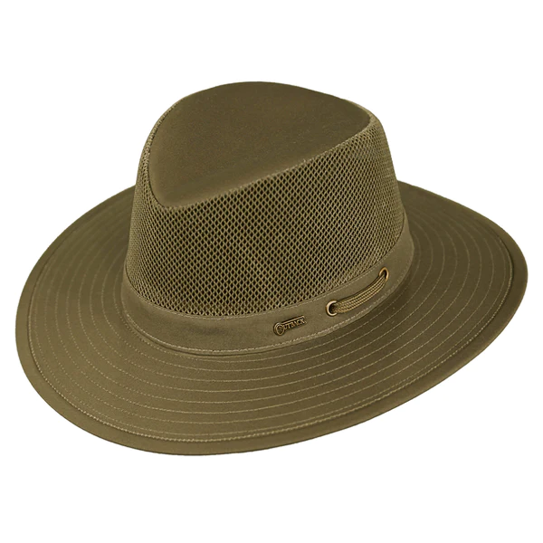 Outback Canvas River Guide Hat With Mesh