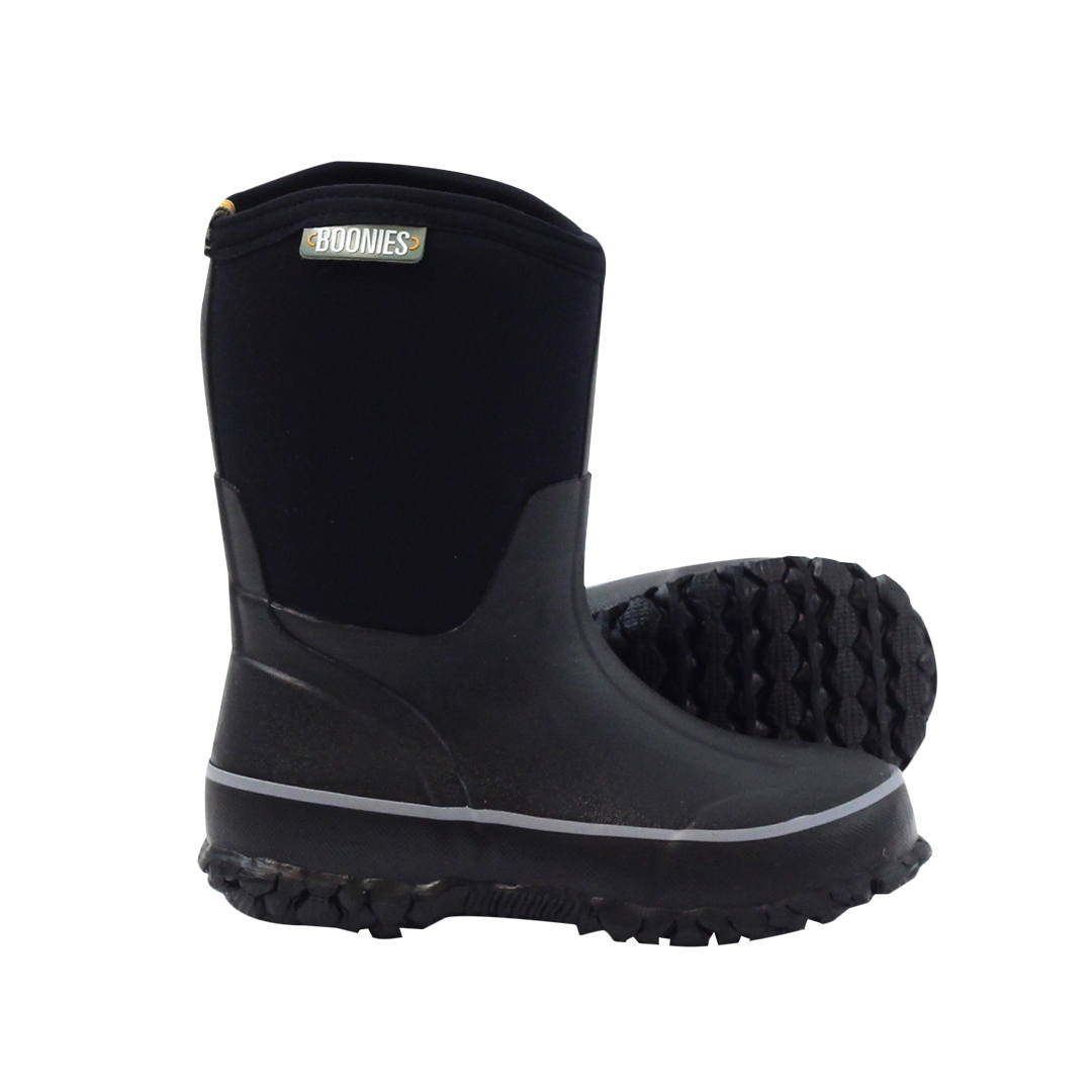 Kids 2024 black gumboots