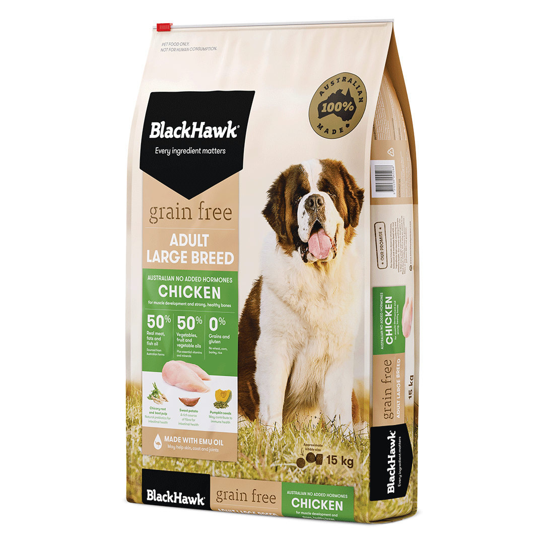 Black hawk large 2024 breed puppy food