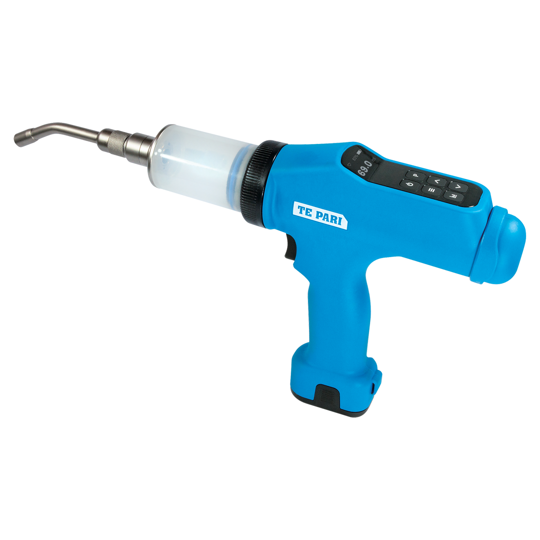 Portable livestock dosing gun for commercial cattle operations