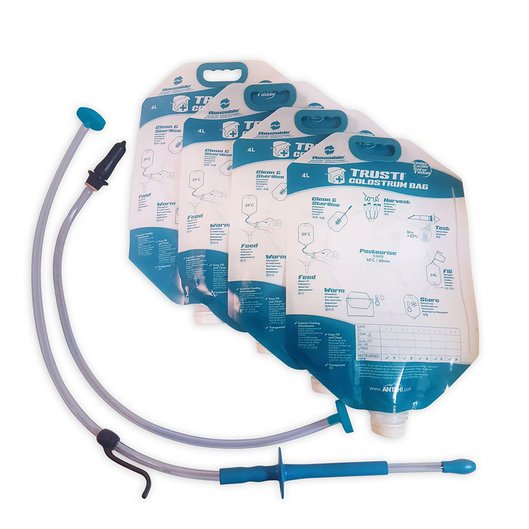 Antahi Trust Set 4L Colostrum 5 Bags with Teat and Tube
