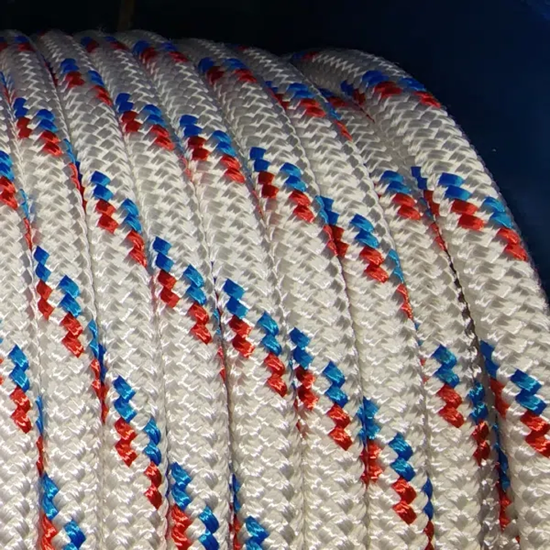 Donaghys Yachtmaster XS Double Braided Rope 12mm Red/Blue