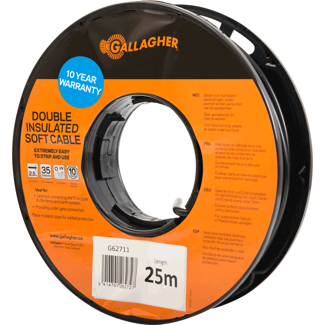 Gallagher Cable Soft Double Insulated 2.5mm x 25m
