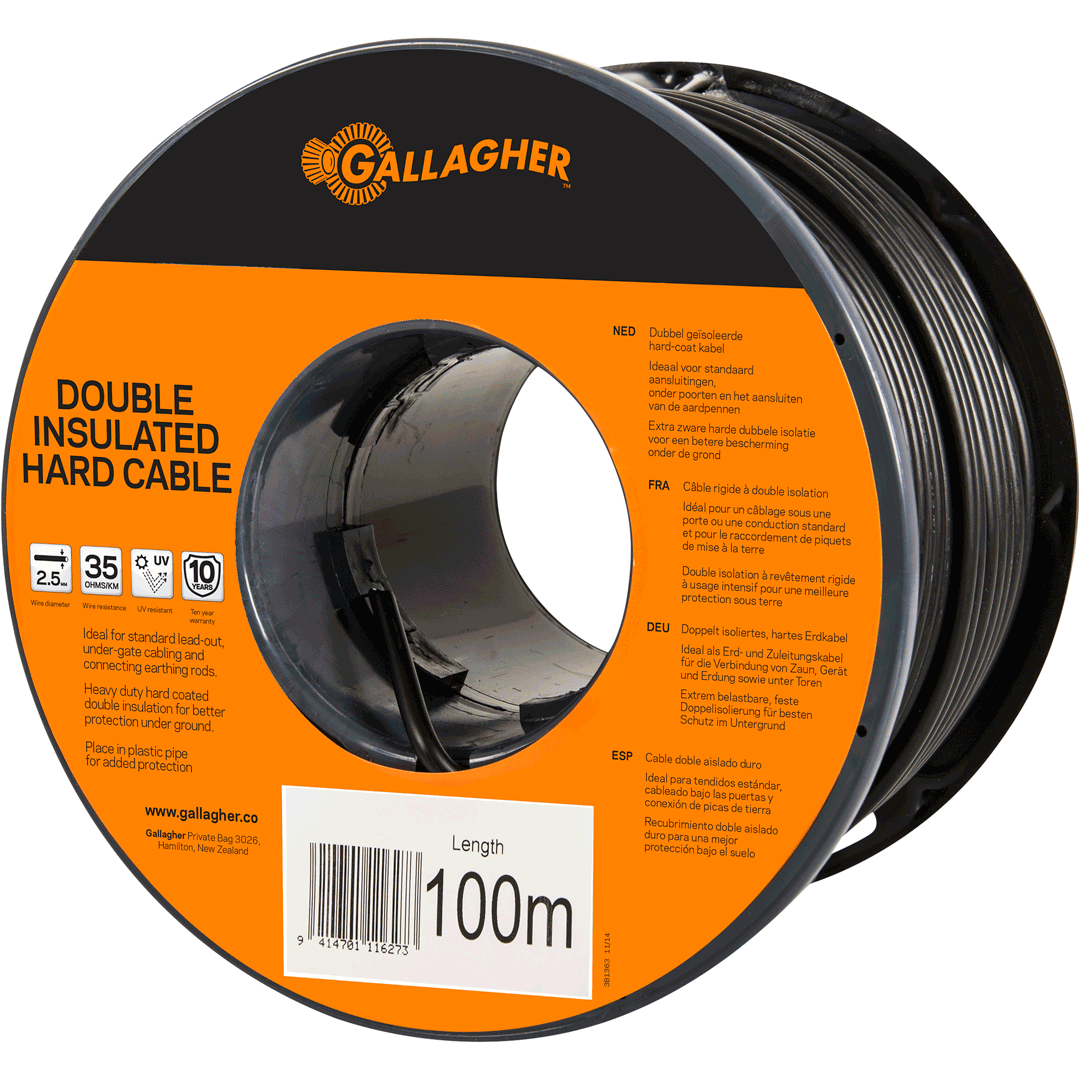 Gallagher Cable Hard Double Insulated 2.5mm x 100m