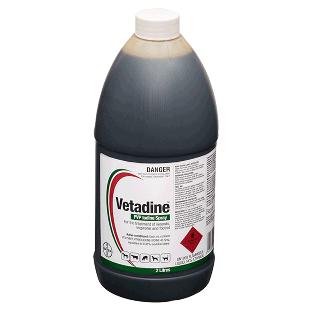 Vetadine PVP Iodine Spray 2L