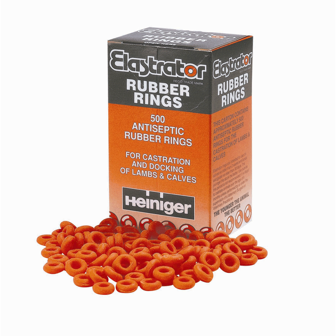Elastrator Rings Orange 500 Packet