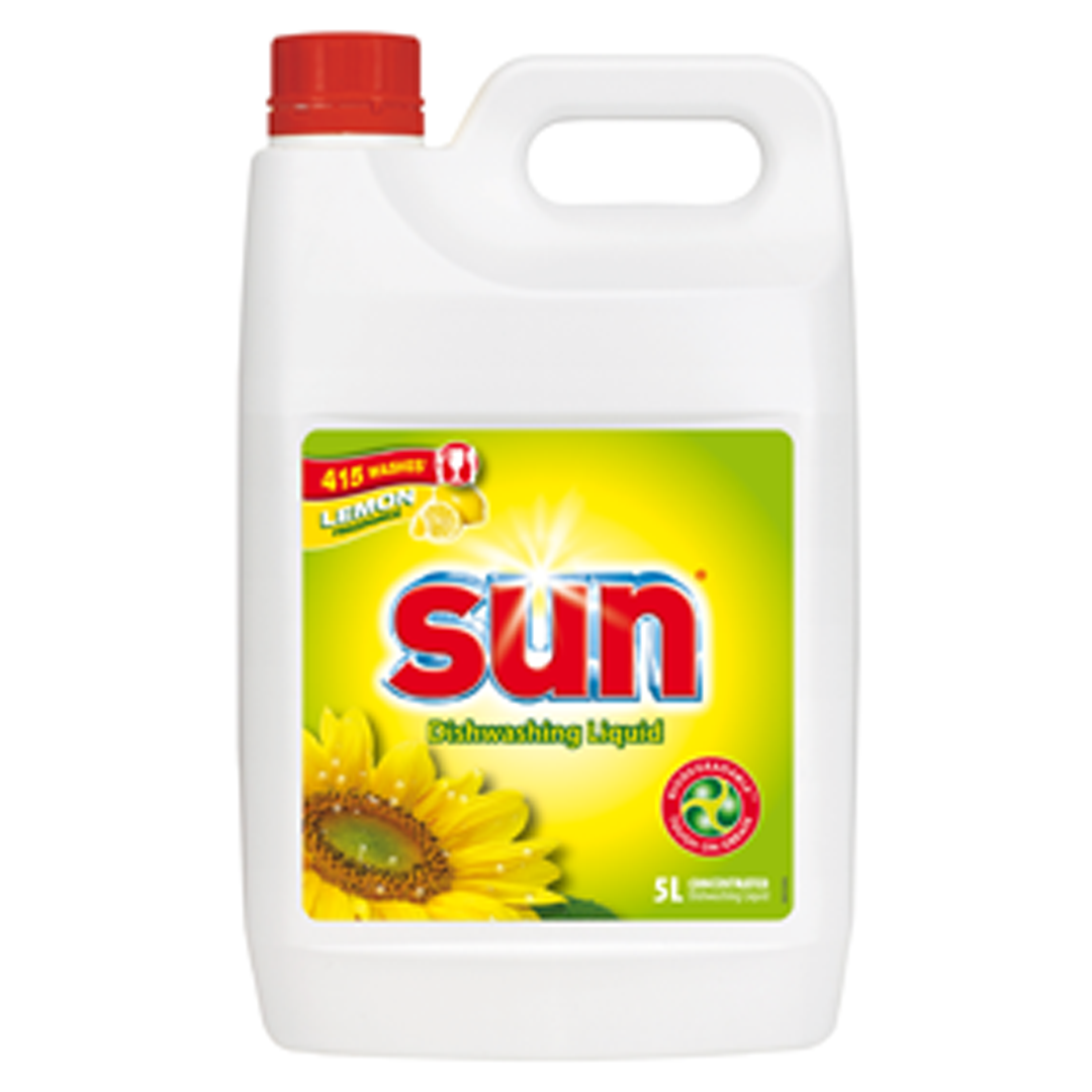 Sun Washing Up Liquid Sunshine Lemon 5L