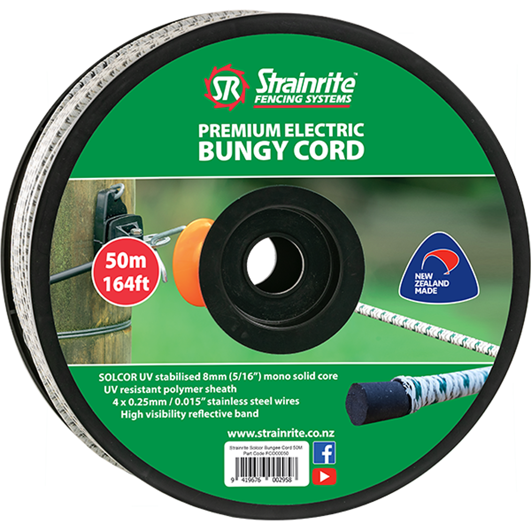 Strainrite Solcor Electric Bungee Cord 50m