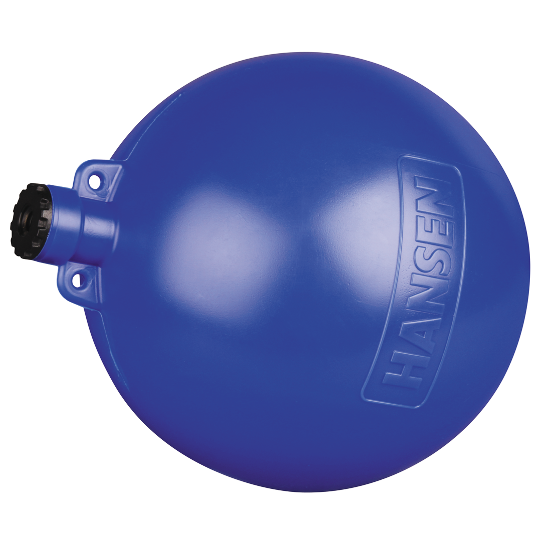 Hansen Float Threaded Ball Float 140mm Blue