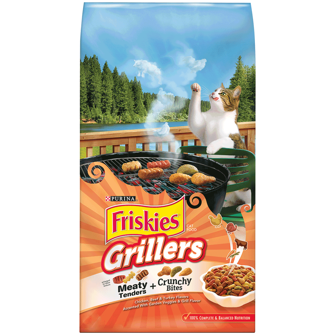 Purina Friskies Grillers Tender & Crunchy Cat Food 2.86kg
