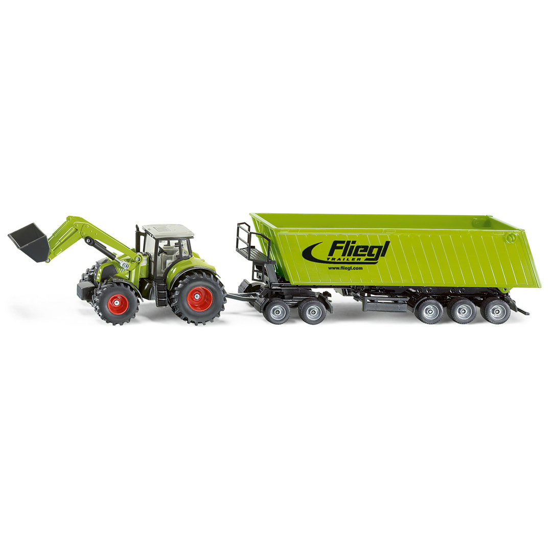 Siku Claas with Loader, Dolly & Trailer 1:50