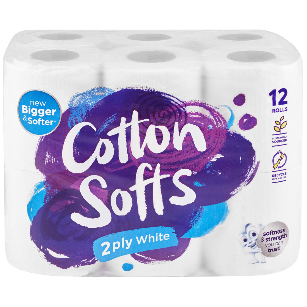 Cottonsoft Toilet Paper 2 Ply 12 Packet