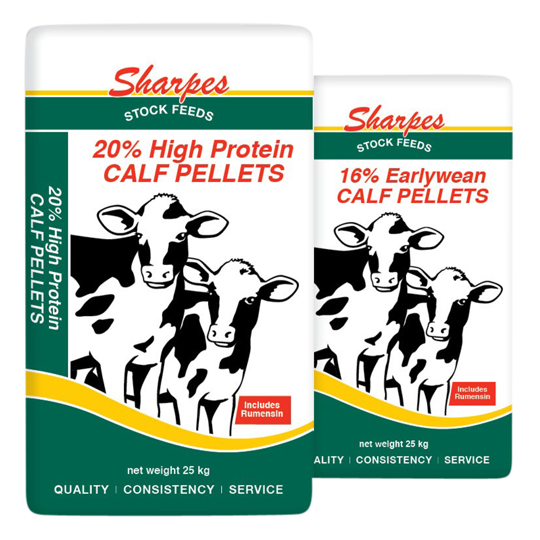 Sharpes Hi Protein Calf Pellets 25kg