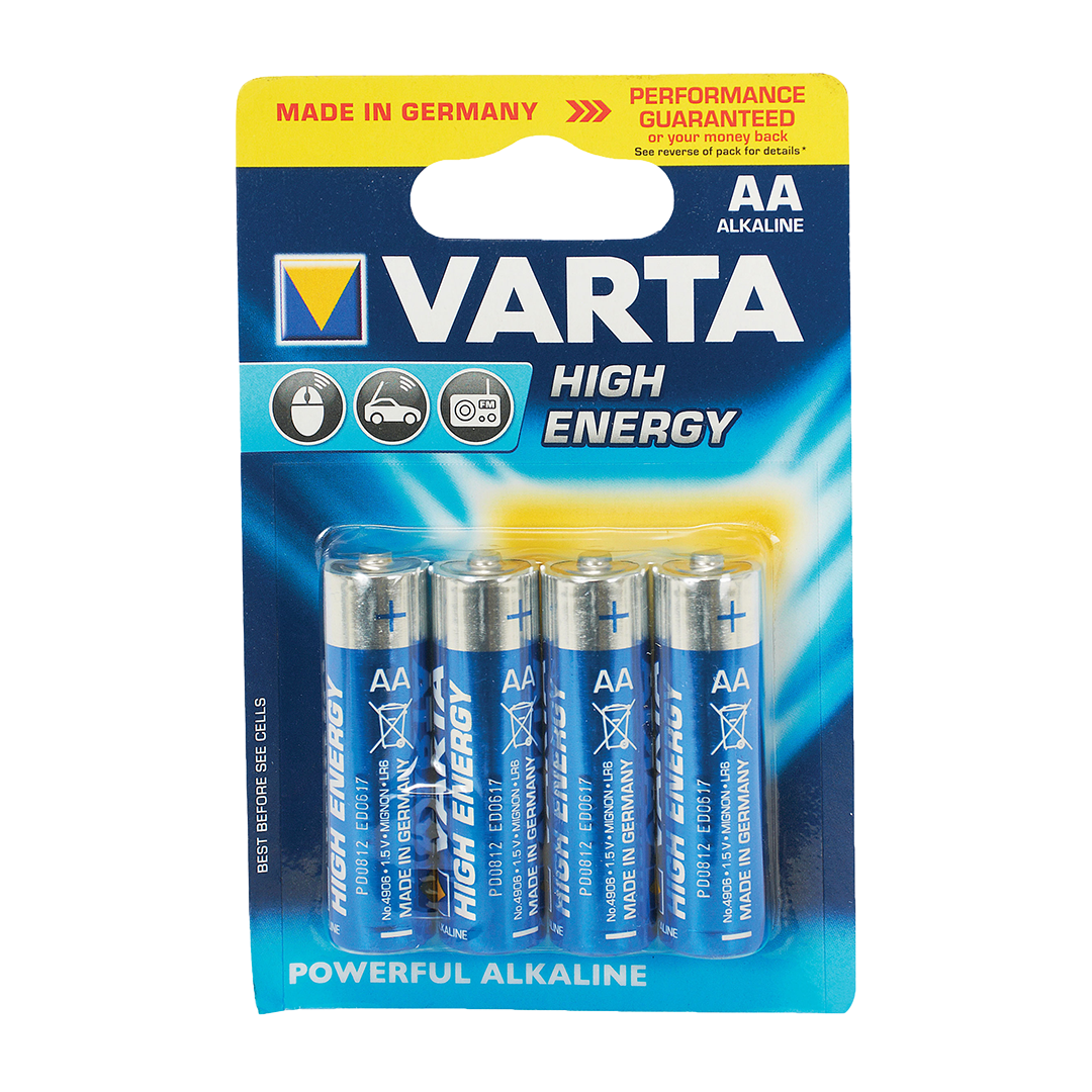 Varta AA Alkaline Battery 4 Packet