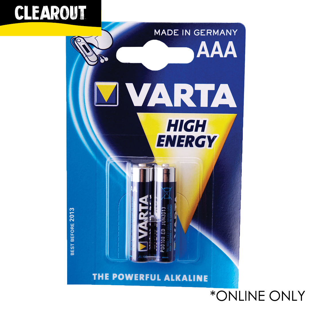 Varta AAA Alkaline Battery 2 Packet