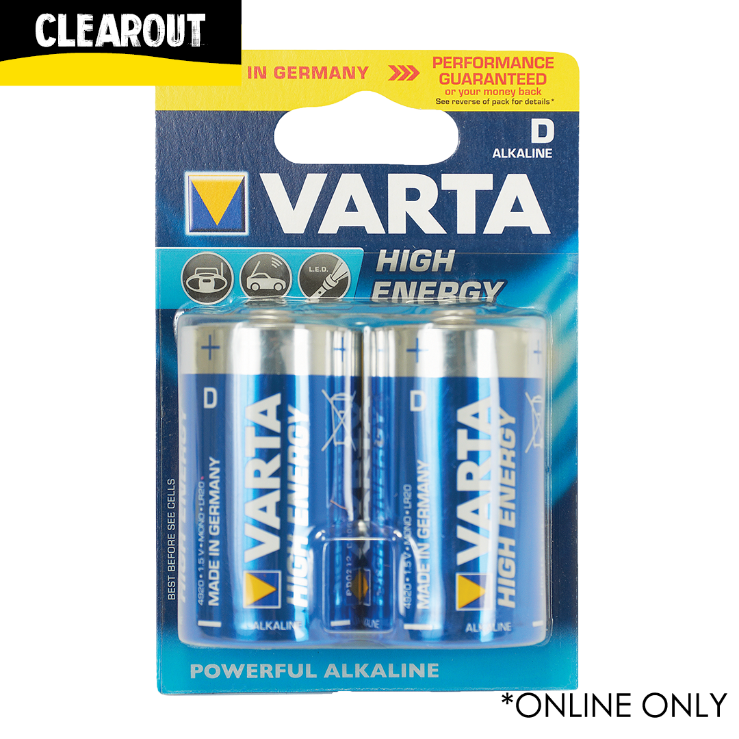 Varta D Alkaline Battery 2 Packet