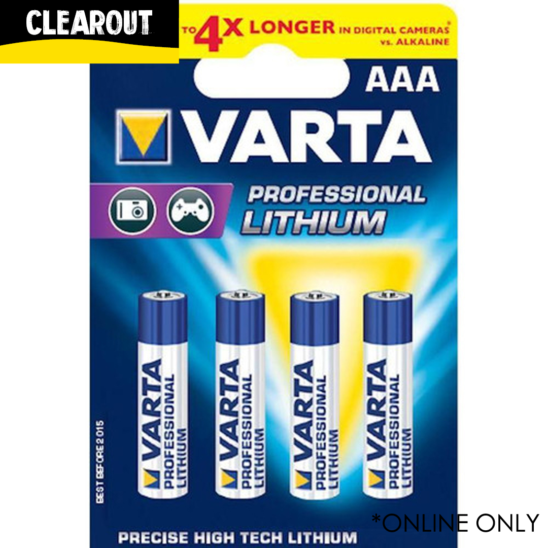 Varta AAA Professional Lithium Battery 4 Packet