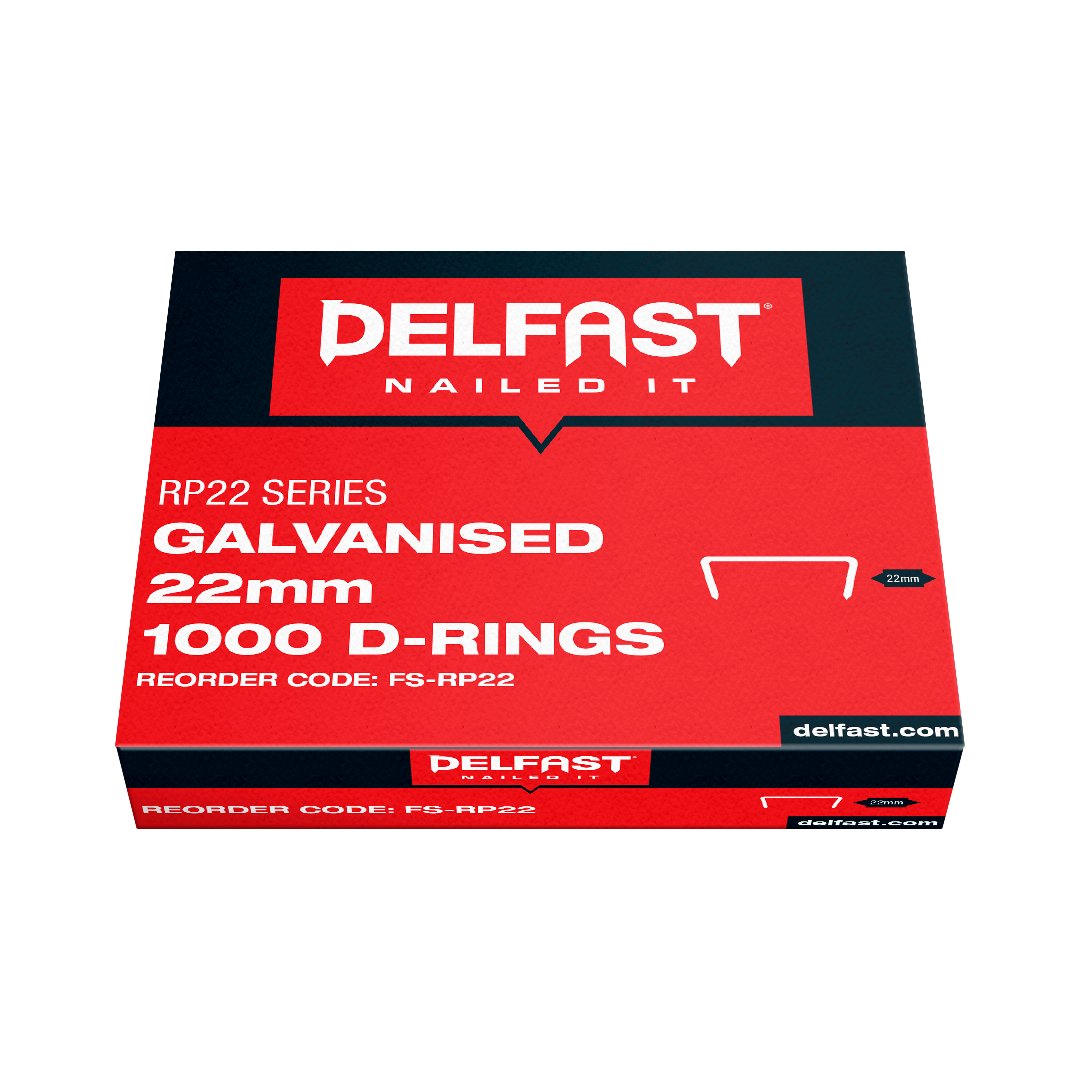 Delfast Galvanised D Ring Staples 1000 Packet