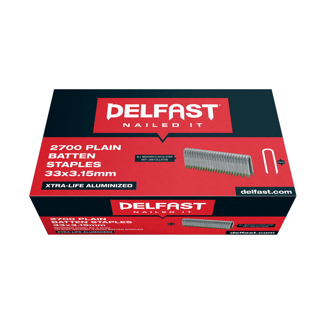 Delfast Batten Staple Galv w Fuel 40mm x 3.15mm 1800 Packet