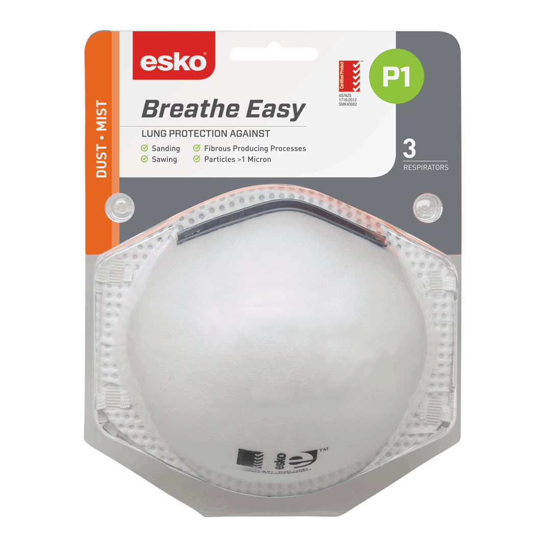 Esko Breathe Easy Mask P1 Non Valved 3 Packet