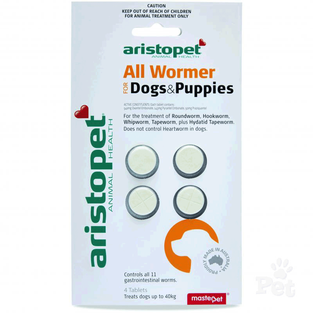 Aristopet All Wormer Dog & Puppy 4 Packet
