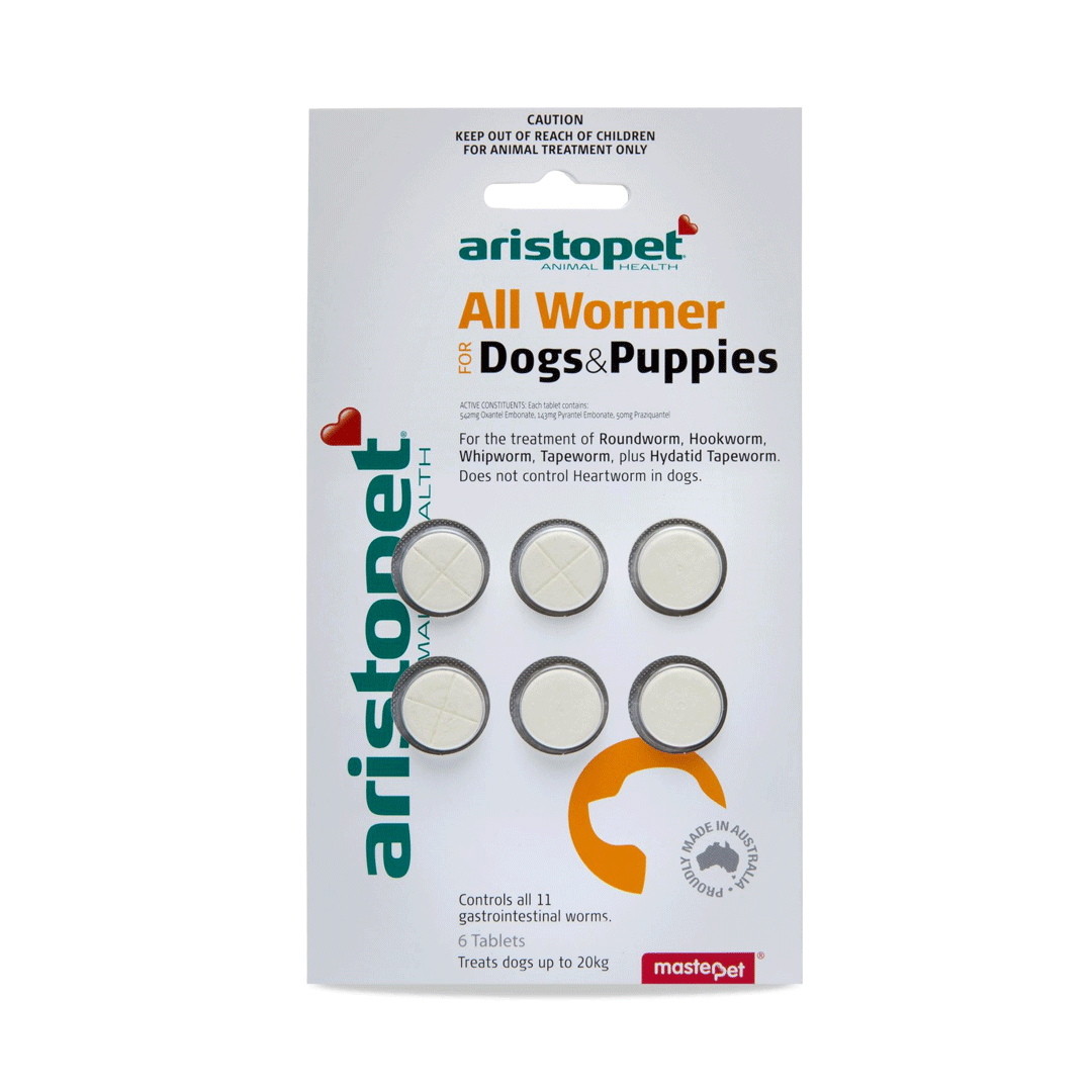 Aristopet All Wormer Dog & Puppy 6 Packet